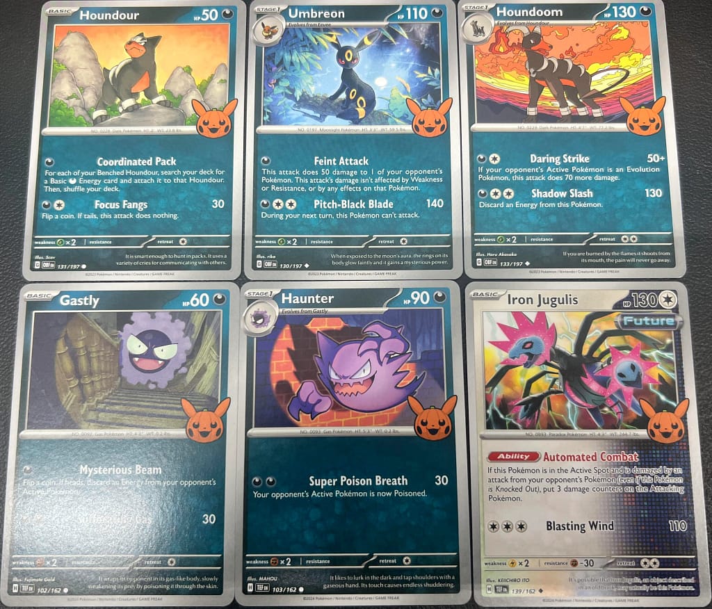 colección pokémon trick or trade booster pack halloween 2024