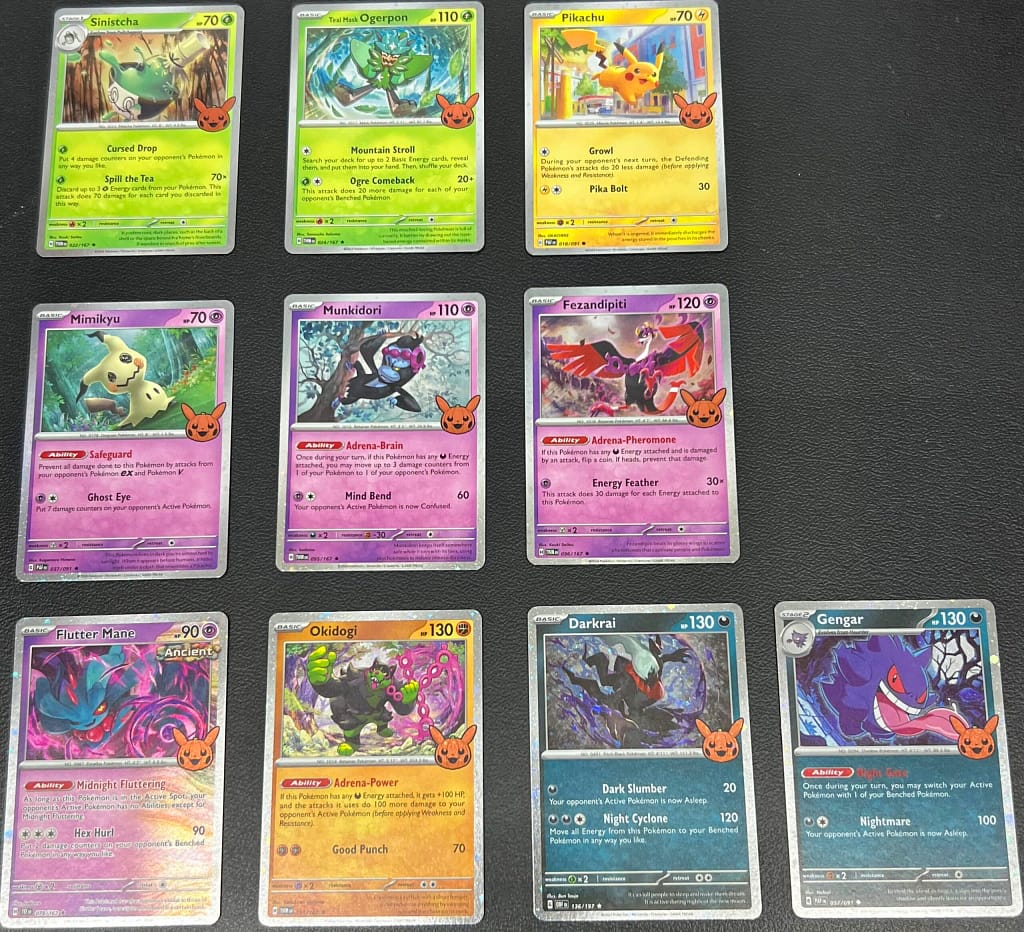 colección pokémon trick or trade booster pack halloween 2024