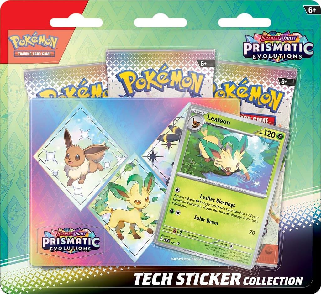 Prismatic Evolutions Tech Sticker Collection Tech-Sticker-Collection-Leafeon