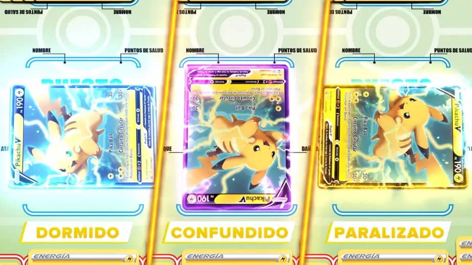 como colocar una carta pokémon si este se encuentra dormido, confundido o paralizado como jugar cartas pokemon