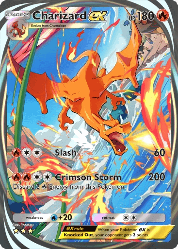 carta secreta pokemon tcg pocket de arte inmersivo genetic apex charizard